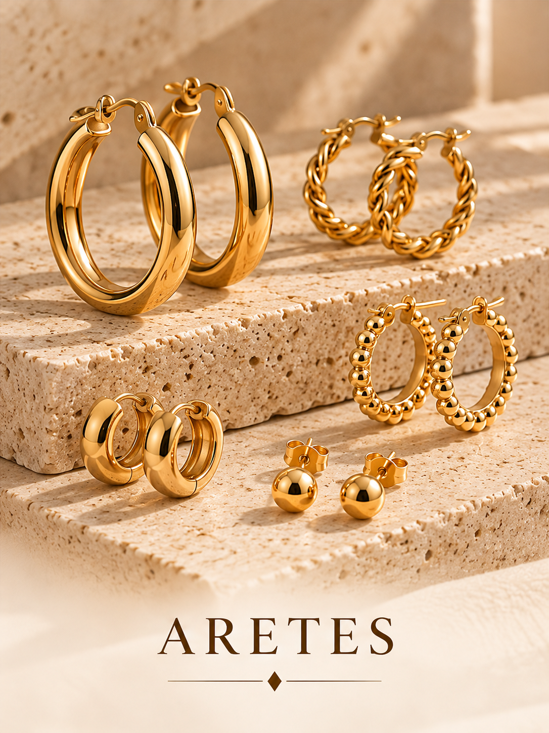 Aretes — imagen editorial AFLORA